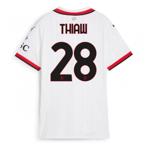 AC Milan Malick Thiaw #28 Gostujuci Dres za Ženska 2024-25 Kratak Rukav